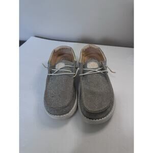 Hey Dude Wendy Metallic Sparkle Rose Gold Women's Sz 9 Lightweight Slip On Shoes